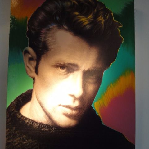 'James Dean' (3) by Steve Kaufman (limited edition 21-100), purchased 26-02-99, The Coca Cola Store, Las Vegas